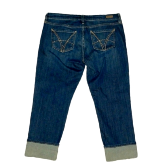 Jean Capris w/ Wide Cuffs - Picture 3 of 5